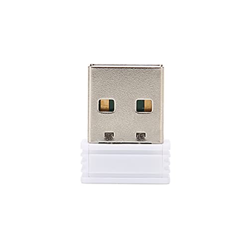Denash 2.4g Wiederaufladbare Drahtlose Gaming -Maus mit Farb Hintergrundbeleuchtung für Laptop -Computer, ABS Material, Stille Schlüssel, Geeignet für Büroreisen (White) Bild 4