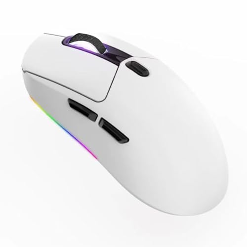 Denash RGB Wiederaufladbare Kabelgebundene Wireless -Gaming -Maus mit Einstellbarem DPI für PC Laptop Spieler Absic Material Bild 7