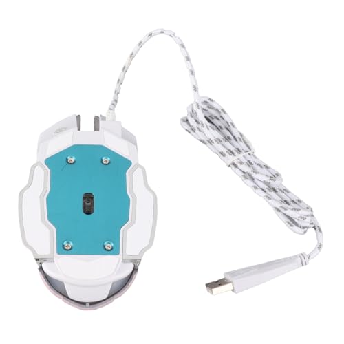 Denash USB Optische Computermaus mit 4 Farbbeleuchtungseffekten 6 Tasten und Breite Kompatibilität für 7 8 10, Silent Click Gaming Maus für Notebook (PINK) Bild 7