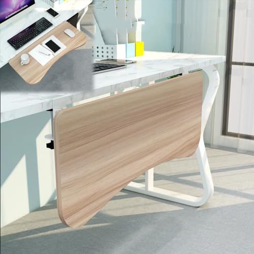 Verstellbare Tastatur- und Maus-Schreibtischablage, faltbare K-Stahlstütze, maximale Traglast 25 kg, Teak-Finish, 75 x 25 cm und 55 x Optionen, perfekt für Home Office und Gaming. Bild 1
