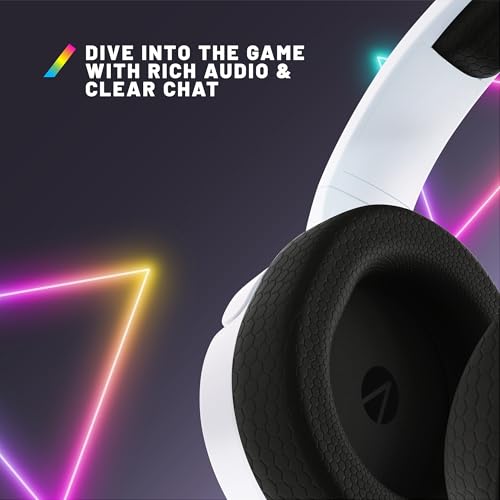 STEALTH Panther RGB-LED-Gaming-Headset, weiß, kompatibel mit PS4/PS5, XBOX, Switch, PC mit flexiblem Mikrofon, 3,5-mm-Klinkenstecker, 1,5 m Kabel, leicht, bequem und langlebig Bild 3