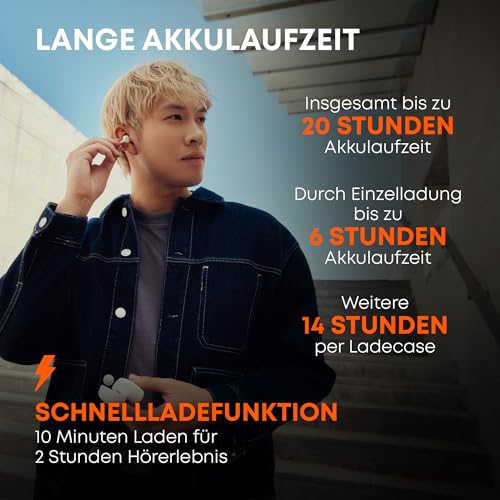 beyerdynamic AMIRON Zero Open- Ear Kopfhörer mit offenem Klangkonzept und innovativem Clip-Design, Bluetooth 5.4, 20 h Gesamtspielzeit, in schwarz Bild 5