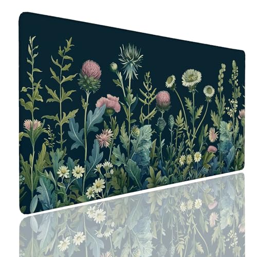 Mauspad XL 1000x400x4mm Wasserdicht Schreibtischunterlage rutschfeste Speed Gaming Mousepad Vintage (5) Groß Desk Mouse Mat Maus Pad, Schreibtisch Unterlage Deko für PC, MacBook, Laptop, Home Office Bild 1