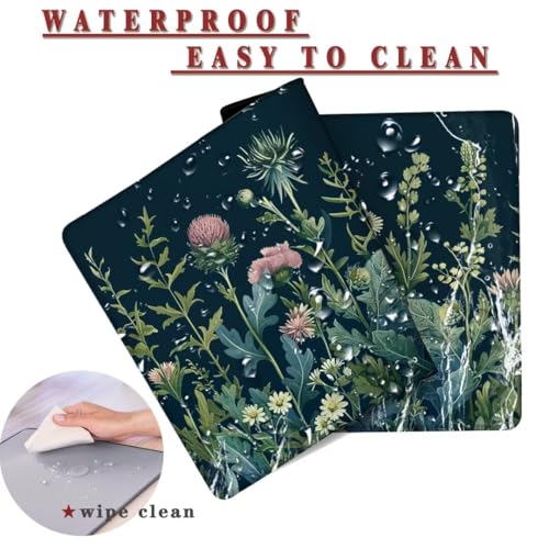 Mauspad XL 1000x400x4mm Wasserdicht Schreibtischunterlage rutschfeste Speed Gaming Mousepad Vintage (5) Groß Desk Mouse Mat Maus Pad, Schreibtisch Unterlage Deko für PC, MacBook, Laptop, Home Office Bild 2