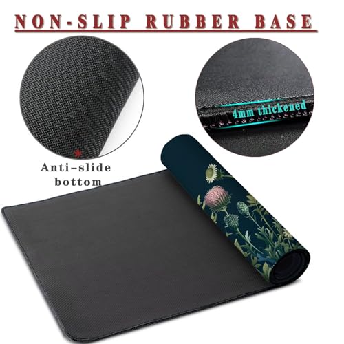 Mauspad XL 1000x400x4mm Wasserdicht Schreibtischunterlage rutschfeste Speed Gaming Mousepad Vintage (5) Groß Desk Mouse Mat Maus Pad, Schreibtisch Unterlage Deko für PC, MacBook, Laptop, Home Office Bild 3