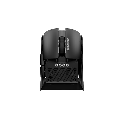 Pulsar Gaming Gears LAB X2F Kabellose Fingerspitzen-Gaming-Maus, Ultraleicht, 38 g, HUANO Blue Pink Dot Switches, 32.000 DPI, 750 IPS, XS-1 Sensor, 8K kompatibel (Schwarz) Bild 1