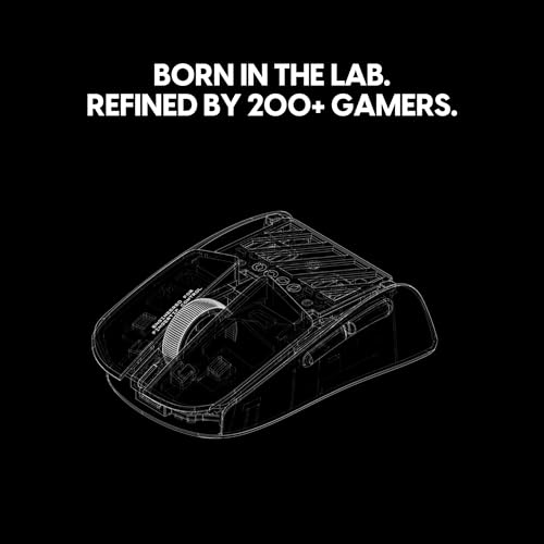 Pulsar Gaming Gears LAB X2F Kabellose Fingerspitzen-Gaming-Maus, Ultraleicht, 38 g, HUANO Blue Pink Dot Switches, 32.000 DPI, 750 IPS, XS-1 Sensor, 8K kompatibel (Schwarz) Bild 2
