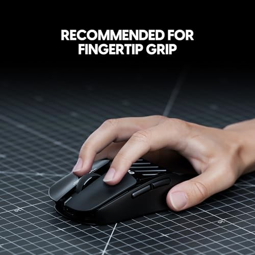 Pulsar Gaming Gears LAB X2F Kabellose Fingerspitzen-Gaming-Maus, Ultraleicht, 38 g, HUANO Blue Pink Dot Switches, 32.000 DPI, 750 IPS, XS-1 Sensor, 8K kompatibel (Schwarz) Bild 3