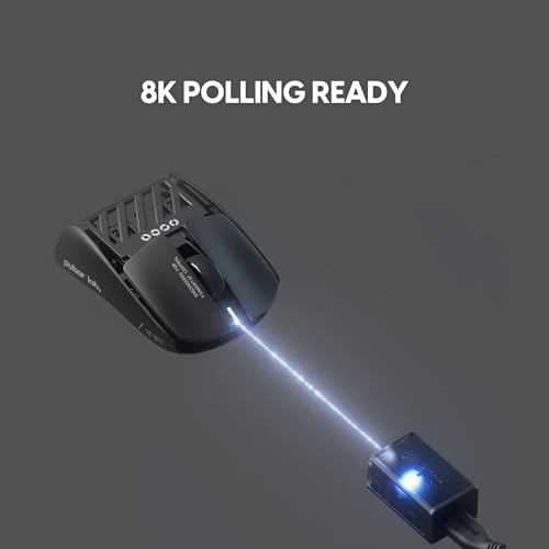 Pulsar Gaming Gears LAB X2F Kabellose Fingerspitzen-Gaming-Maus, Ultraleicht, 38 g, HUANO Blue Pink Dot Switches, 32.000 DPI, 750 IPS, XS-1 Sensor, 8K kompatibel (Schwarz) Bild 5