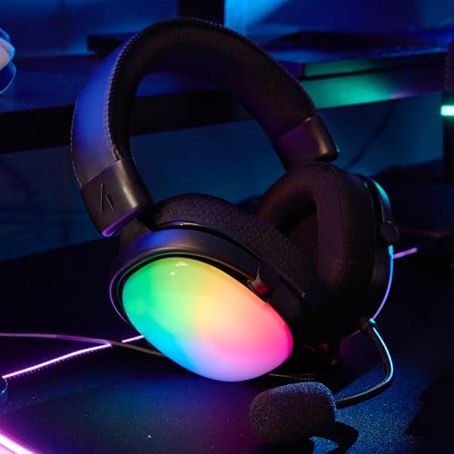 STEALTH RADAR Light Up Gaming Headset - Glow Black, Kompatibel mit Spielekonsolen, Handy und PC Bild 2