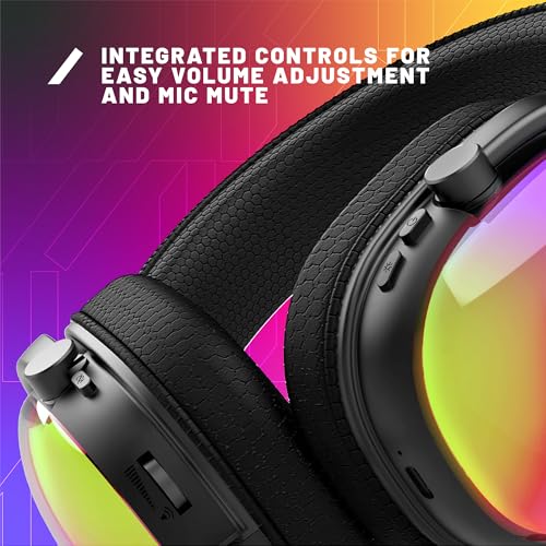 STEALTH RADAR Light Up Gaming Headset - Glow Black, Kompatibel mit Spielekonsolen, Handy und PC Bild 7
