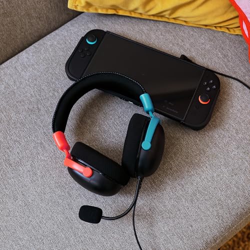 STEALTH RADAR Gaming Headset - Blau/Rot, Kompatibel mit Spielekonsolen, Handy und PC Bild 2