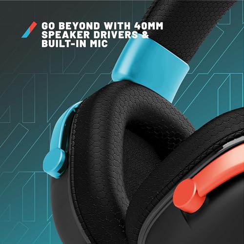 STEALTH RADAR Gaming Headset - Blau/Rot, Kompatibel mit Spielekonsolen, Handy und PC Bild 3