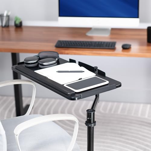 VIVO Office Chair Mounted 26 x 12 Inch Keyboard and Mouse Tray, Ergonomic Tilt, Full Motion 360 Degree Rotation, Black, MOUNT-KB18CP Bild 7