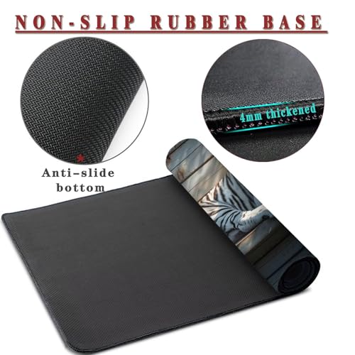 Mauspad XL 1000x400x4mm Wasserdicht Schreibtischunterlage rutschfeste Speed Gaming Mousepad Wall (2) Groß Desk Mouse Mat Maus Pad, Schreibtisch Unterlage Deko für PC, MacBook, Laptop, Home Office Bild 3