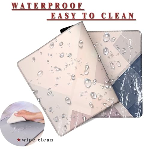 Mauspad XL 1000x400x4mm Wasserdicht Schreibtischunterlage rutschfeste Speed Gaming Mousepad Wall (4) Groß Desk Mouse Mat Maus Pad, Schreibtisch Unterlage Deko für PC, MacBook, Laptop, Home Office Bild 2