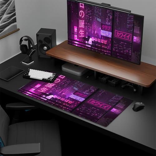 Japanische Anime Large Gaming Maus Pad Mit Genähten Kantigem Nicht Überrutschen Naturkautschuk Basis wasserdichte Laptop Matten Gaming Maus Bild 2