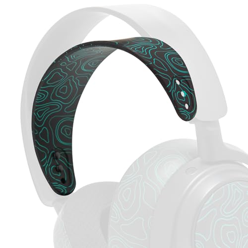 WC-StirnbandZ Arctis Nova – verbessertes Silikon-Kopfband für Arctis Nova-Headsets von Wicked Cushions – verbesserte Flexibilität, Komfort und Stil mit passenden Ohrpolster-Designs | Midnight FrankP Bild 1