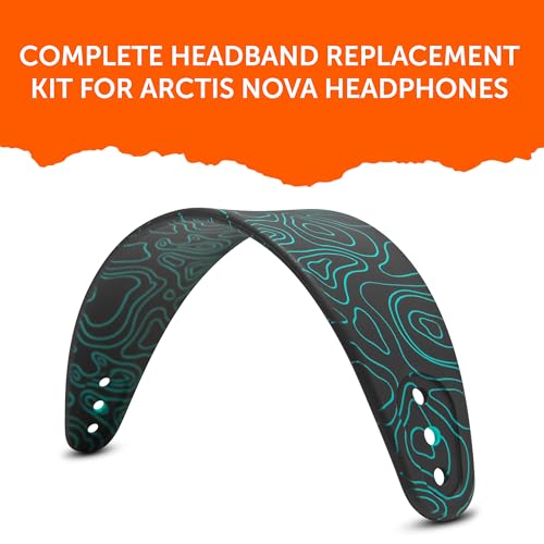 WC-StirnbandZ Arctis Nova – verbessertes Silikon-Kopfband für Arctis Nova-Headsets von Wicked Cushions – verbesserte Flexibilität, Komfort und Stil mit passenden Ohrpolster-Designs | Midnight FrankP Bild 5