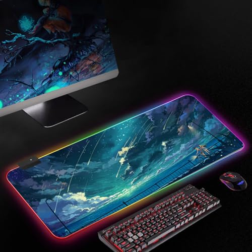Gaming Mousepad PC Accessoires Schreibtischmatte Erweiterte Pad Maus Schreibtisch Innenraum Mit LED Maus Bild 3
