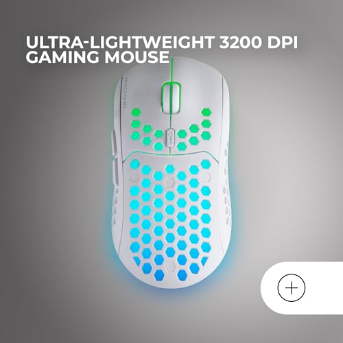 Mars Gaming MCPWX, Englisch US, Kabelloses Gaming-Combo, DualPro Link 2.4GPRO-Technologie, Vollformat-FRGB-Tastatur mit Multimedia-Steuerung + RGB 3200DPI Maus + rutschfeste 360x260mm-Mausmatte, Weiß Bild 4
