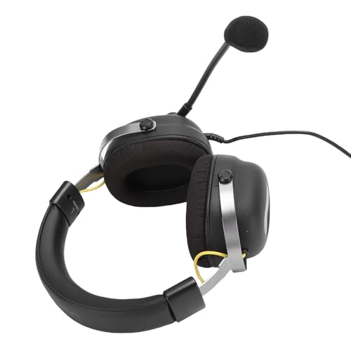 Luqeeg Wired USB Gaming Headset, 7.1 Surround Sound Stereo Subwoofer Gaming Kopfhörer mit Geräuschstündungs Mikrofon, Vielseitige Modi 3D Sound Field Clarity für Computer Laptop Bild 7
