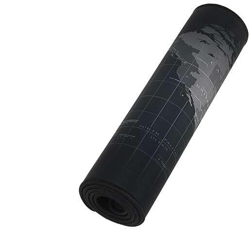 Mauspad, XXL, Weltkarte, 880 x 300 mm, rutschfeste Gummibasis, wasserdicht und verstärkte Kanten, ideal für Maus, Tastatur, Gaming-PC und Gamer Bild 4