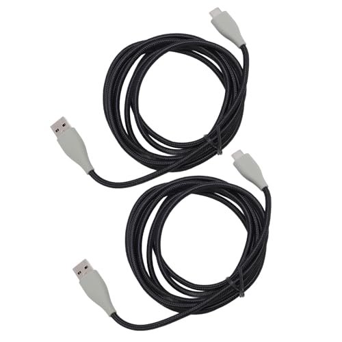 Fabater Gaming-Headset-Kabel, OFC, Geflochten, Nicht Verheddert, mit Kabelgebundenem Headset-Kabel, Ersatzkabel für MMX150 mit 2 Stück 2 M Typ C auf USB für Laptops und PCs Bild 4