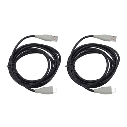 Fabater Gaming-Headset-Kabel, OFC, Geflochten, Nicht Verheddert, mit Kabelgebundenem Headset-Kabel, Ersatzkabel für MMX150 mit 2 Stück 2 M Typ C auf USB für Laptops und PCs Bild 5
