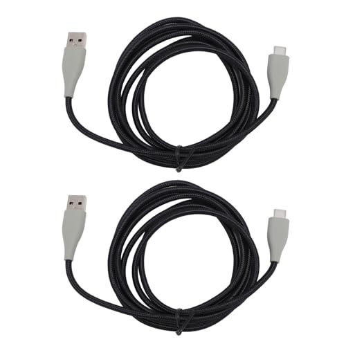 Fabater Gaming-Headset-Kabel, OFC, Geflochten, Nicht Verheddert, mit Kabelgebundenem Headset-Kabel, Ersatzkabel für MMX150 mit 2 Stück 2 M Typ C auf USB für Laptops und PCs Bild 6