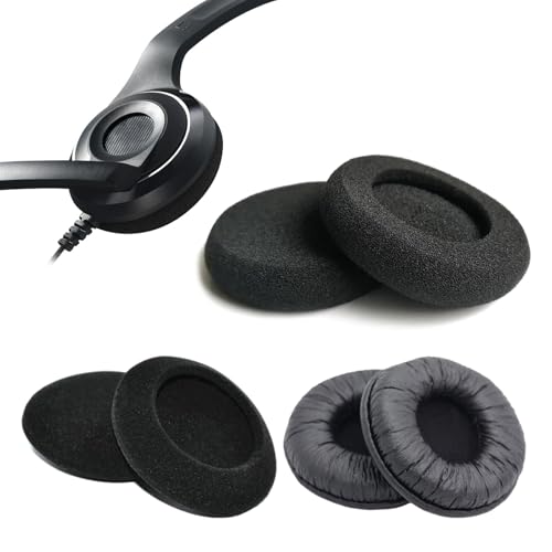 UncleS Ersatzschaum Earpads Für PC230 PC8 PC-230 PC-8 USB Headsets Headphones Schwarze Kissen Ersatz Ohrhörer Bild 3