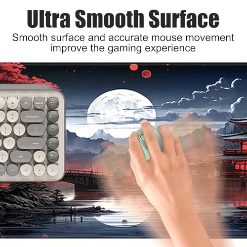 800 x 300 mm Gummimatten Gaming-Mauspads,Japanische Kunst Mauspads,Rutschfester Gummiboden,Der Chinesische Wind Ideale Größe Gaming Mauspad,Gamer Mouse Pad mit Nähten für Computer,Maus und Tastatur Bild 5