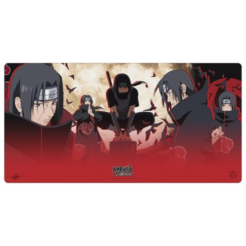 Head Case Designs Offizielle Naruto Shippuden Itachi Grafik Kunst 23.62 x 11.81 x 0.12 inches (600 x 300 mm) - L Gaming-Schreibtisch PC-Tastatur Mauspad Bild 2
