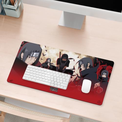 Head Case Designs Offizielle Naruto Shippuden Itachi Grafik Kunst 23.62 x 11.81 x 0.12 inches (600 x 300 mm) - L Gaming-Schreibtisch PC-Tastatur Mauspad Bild 4