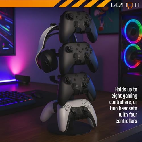 Venom Universeller Headset- & Controller-Ständer | 4-stufig Verstellbarer Metall-Organizer für Controller oder Headsets | Gaming-Ablage für PlayStation, Xbox, Nintendo Switch Bild 2