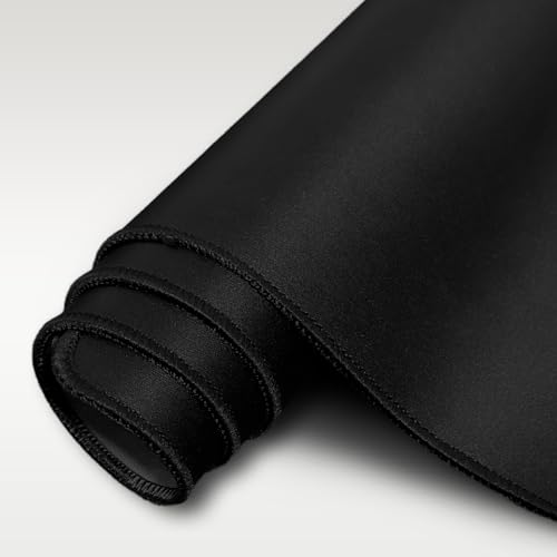 Niviy XXL Gaming Mauspad 1200 x 600mm Schwarz XXL Mousepad mit Vernähte Kanten Tischunterlage Großer Verbessert Präzision und Geschwindigkeit Mauspad für PC,Maus und Tastatur Bild 7