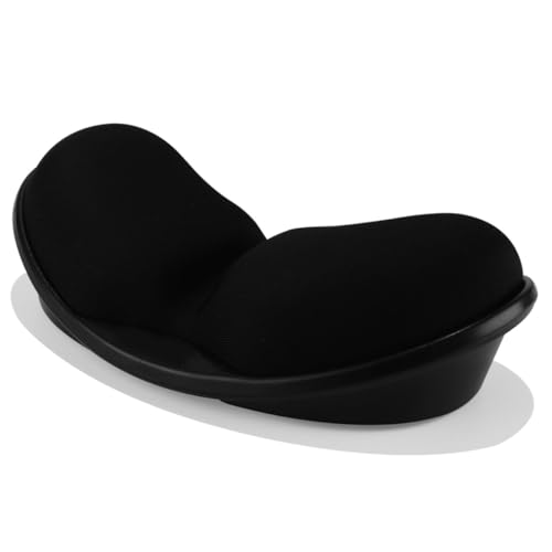 Maus Handgelenkauflage Memory Schaum Ergonomisches Mauspad Anti Rutsch Wellendesign Schwarz Büro Und Gaming Bild 5