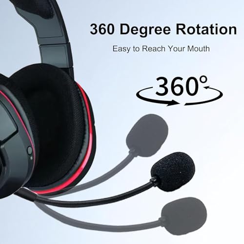 Ersat -Mikrofon für Turtle Beach Xbox One 400 420X 450 500P 520 Recon 50X 50P 50 60P 150 Gaming-Headset 3.5mm Abnehmbares Mikrofon mit Geräuschunterdrückung & Windschutz Bild 4