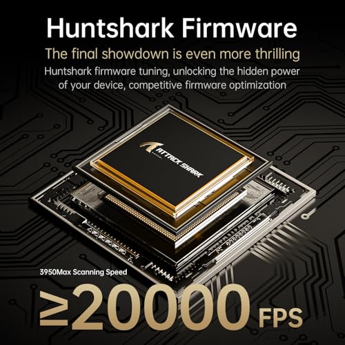 ATTACK SHARK R11 ULTRA Kabellose Gaming-Maus aus Kohlefaser mit LED-Spiralkabel, 8000Hz, PAW3950MAX, 49g Leicht, 42000 DPI, 20000FPS, Nordic 52840 Chip, Nano-Metal Ice Coating, für PC, Weben Schwarz Bild 6