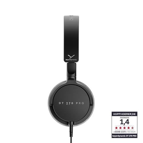 beyerdynamic DT 270 PRO kompakter, ohrumschließender Studiokopfhörer für Recording, Monitoring & Content Creation Bild 2