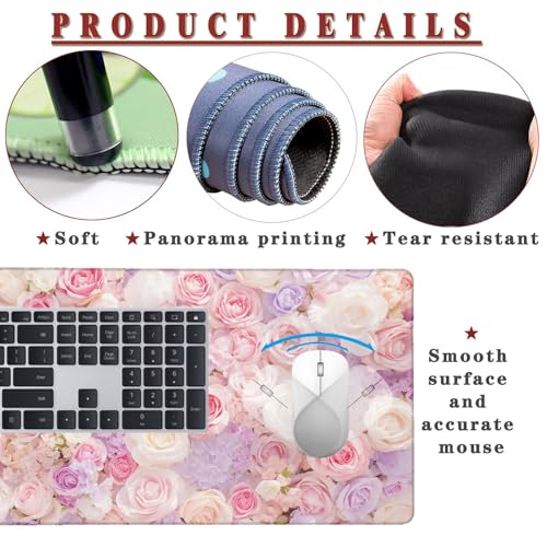 Mauspad XXL 900x500x4mm Wasserdicht Schreibtischunterlage rutschfeste Speed Gaming Mousepad Wall (8) Groß Desk Mouse Mat Maus Pad, Schreibtisch Unterlage Deko für PC, MacBook, Laptop, Home Office Bild 4