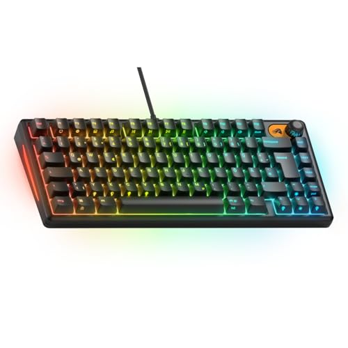 GLORIOUS Gaming Mechanische Keyboard GMBK 75 Percent DE ISO-Layout, Austauschbare MX-Tastenkappen, abnehmbares USB, IP57 Wasser und staubresistent, 10-Zonen RGB-Lichter Deutsche QWERTZ-Belegung Bild 1