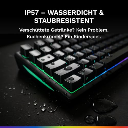 GLORIOUS Gaming Mechanische Keyboard GMBK 75 Percent DE ISO-Layout, Austauschbare MX-Tastenkappen, abnehmbares USB, IP57 Wasser und staubresistent, 10-Zonen RGB-Lichter Deutsche QWERTZ-Belegung Bild 4