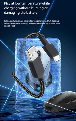 Ersatz Micro-USB Ladekabel 2 Meter kompatibel mit Alienware Gaming-Mäusen 610M, AW610M, 310M Bild 4