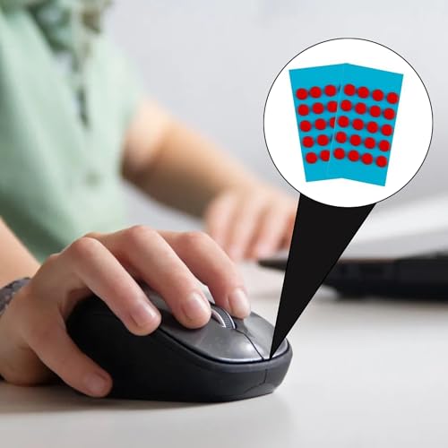 60 Stück Mausfüße Pads, Gamingg Maus-Skates, Universelle Maus Anti-Rutsch Fuß Aufkleber, Ultraleicht, langlebig und präzise, Perfekte Gleiteigenschaften für Gaming, Büro (Rot) Bild 6