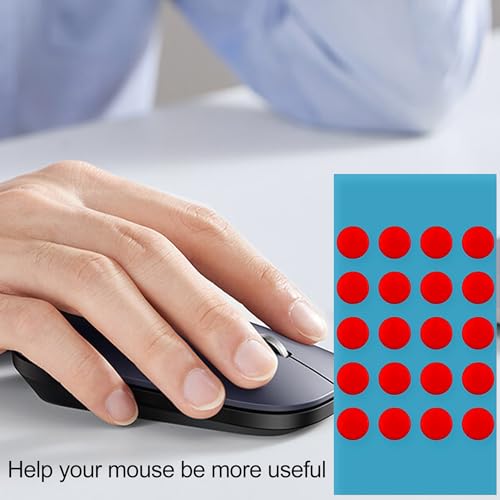 60 Stück Mausfüße Pads, Gamingg Maus-Skates, Universelle Maus Anti-Rutsch Fuß Aufkleber, Ultraleicht, langlebig und präzise, Perfekte Gleiteigenschaften für Gaming, Büro (Rot) Bild 7