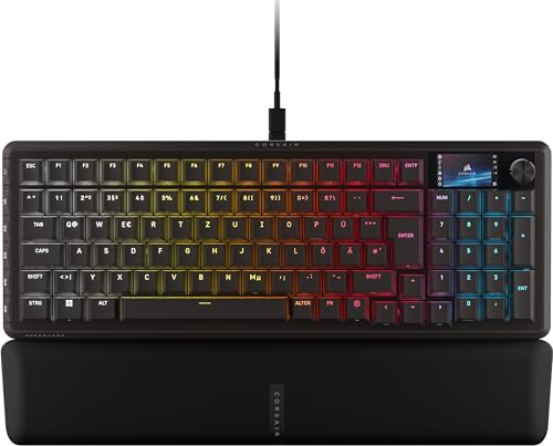 Corsair Vanguard PRO 96 Kabelgebundene Hall-Effekt Magnetisch-Mechanisch Gaming-Tastatur – 96 Prozent, MGX Hyperdrive Schalter, 8000Hz, Rapid Trigger, Virtual Stream Deck, SOCD Flashtap, QWERTZ DE Bild 1
