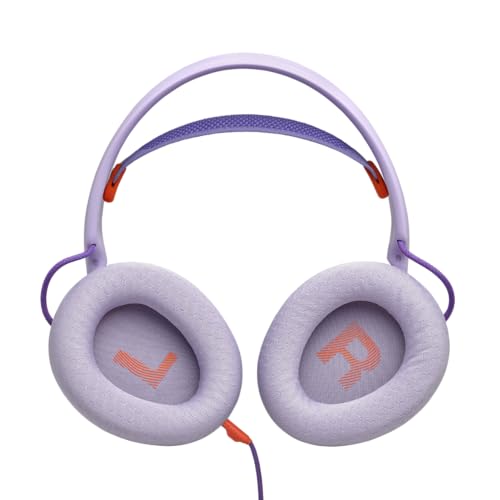 JBL Quantum 250 Kabelgebundene Over-Ear-Gaming-Kopfhörer, JBL Quantum Spatial Sound, Mikrofon mit Geräuschunterdrückung, 3,5-mm-Kabel, kompatibel mit Apple/PC/Xbox/PlayStation/Nintendo Switch, Lila Bild 4