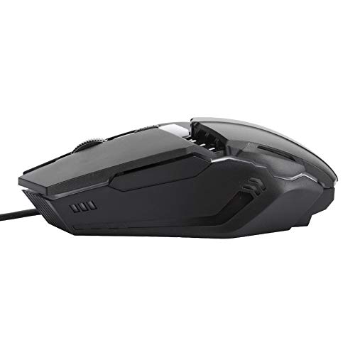 Jectse Farbenfrohe, Leuchtende Gaming-Maus MIT DPI-IRSchalter, Kabelgebunden 4-Tasten-Maus für Komfortable Muttzung, Unterstüttzt-Webbrowsing und Business Office Bild 3