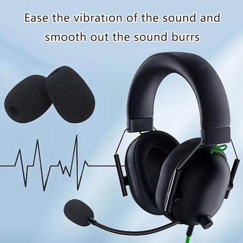 Xuancai 1/2/5 Stück Gaming-Headsets, Mikrofon, Windschutzscheiben-Filter, Schaumstoffabdeckungen, Mikrofon-Schaumstoffabdeckung Bild 2